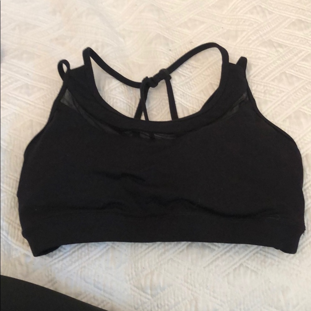 Black Padded Sports Bra